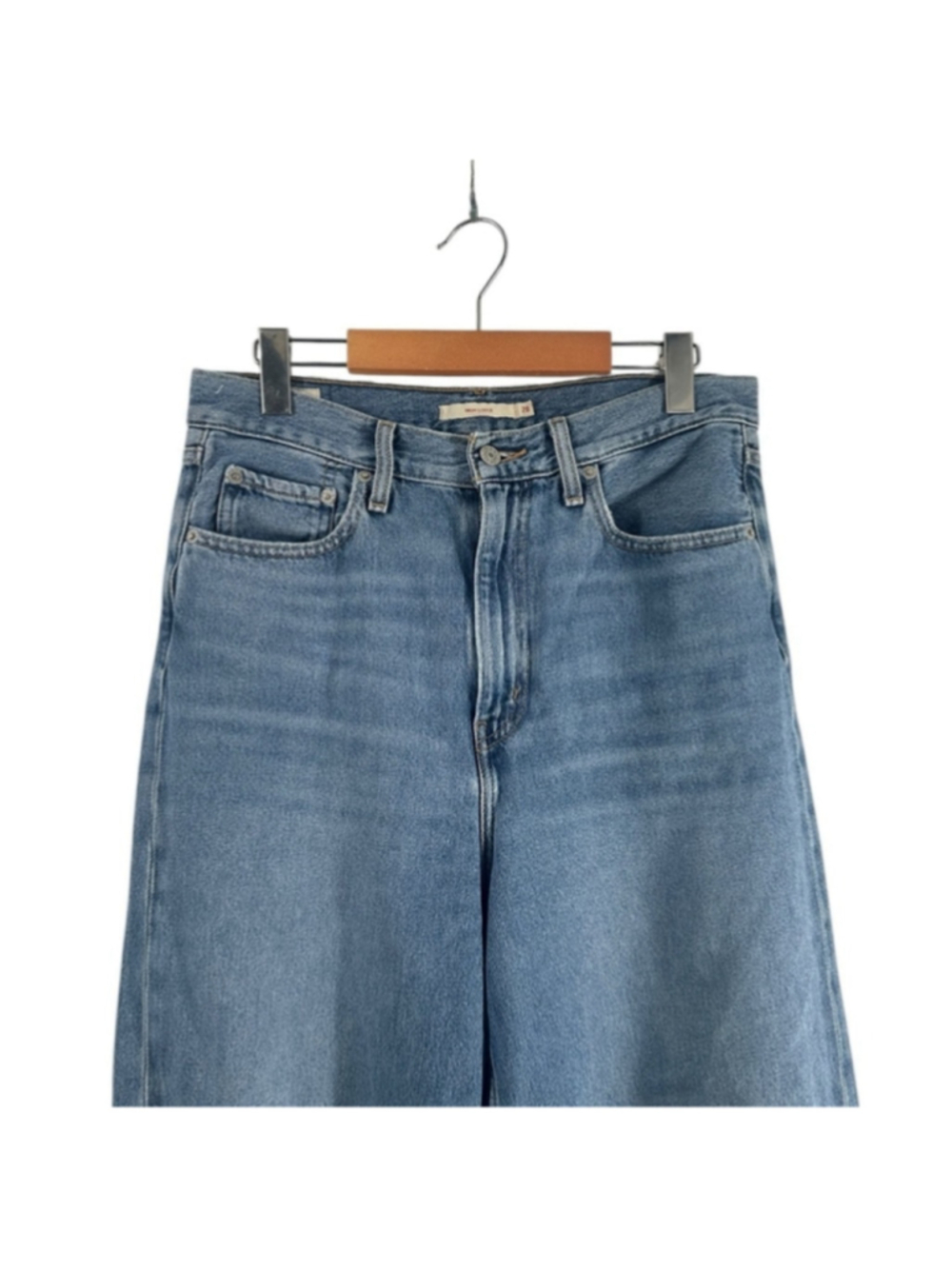 Levi's jeans Premium High Loose Jeans ripped knees distressed y2k 90's frayed 28 - Picture 7 of 11